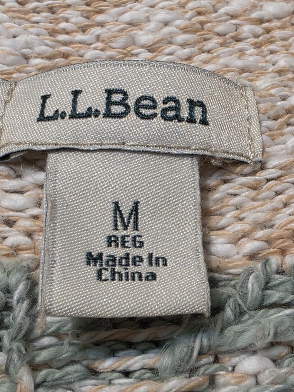 L.L.Bean Ragg Funnel Neck Sweater - Picture 5 of 6
